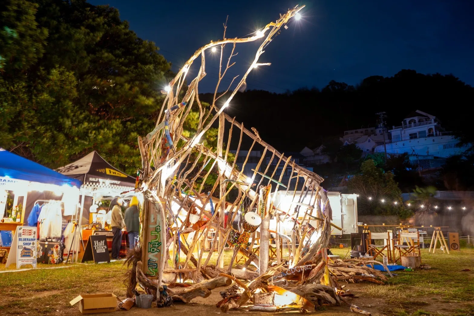 流木ワークショップの様子